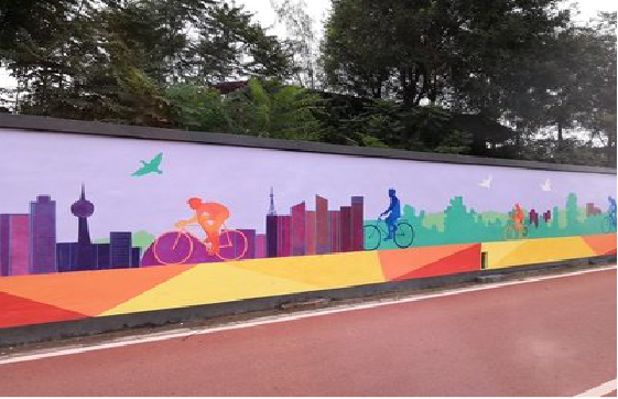 荆州墙体彩绘-围墙