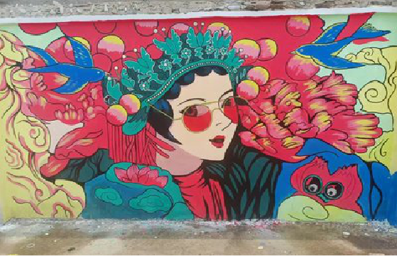 荆州墙体彩绘-网红墙