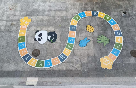 荆州地面游戏彩绘