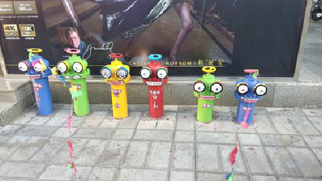 荆州商业区彩绘